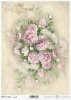 decoupage Papierblumen , Pfingstrosen*flores de papel decoupage, peonías